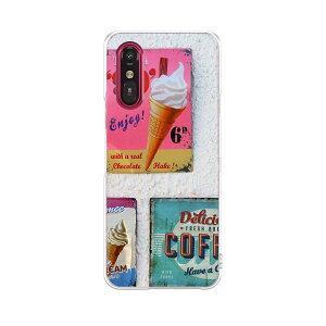 らくらくスマートフォン a A401FC 用 a401fc ケース カバー ハードケース 026049 レトロ 看板 ビンテージ