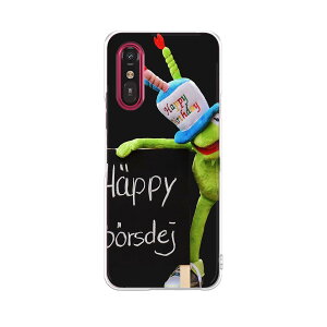 らくらくスマートフォン a A401FC 用 a401fc ケース カバー ハードケース 030605 蛙 誕生日 キャラクター