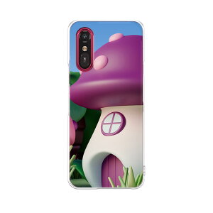 らくらくスマートフォン a A401FC 用 a401fc ケース カバー ハードケース 033619 きのこ 家