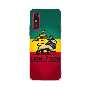 らくらくスマートフォン a A401FC 用 a401fc ケース カバー ハードケース 010867 国旗 ライオン 王冠