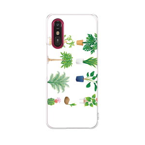 らくらくスマートフォン a A401FC 用 a401fc ケース カバー ハードケース 015924 観葉植物 植木鉢