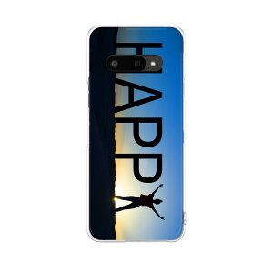 DIGNO BX3 �p A401KC / A402KC / A403KC ���ʑΉ� �P�[�X �J�o�[ �n�[�h�P�[�X 012833 happy�@�p��@�V���G�b�g