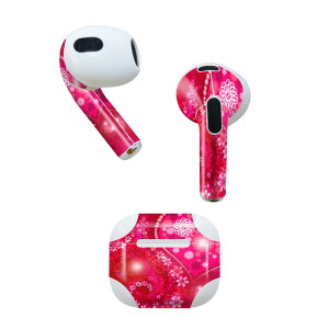 AirPods ��3���� ��p �f�U�C���X�L���V�[�� airpods 3 �p �G�A�|�b�h 3 �p ��O����i2021�j�Ή� 2������ �e2���Z�b�g �C���z�� �J�o�[ �f�R���[�V���� �A�N�Z�T���[ �f�R�V�[�� 001568 �n�[�g�@��