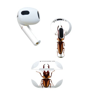 AirPods ��3���� ��p �f�U�C���X�L���V�[�� airpods 3 �p �G�A�|�b�h 3 �p ��O����i2021�j�Ή� 2������ �e2���Z�b�g �C���z�� �J�o�[ �f�R���[�V���� �A�N�Z�T���[ �f�R�V�[�� 020006 �� stag beetle �N
