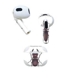 AirPods ��3���� ��p �f�U�C���X�L���V�[�� airpods 3 �p �G�A�|�b�h 3 �p ��O����i2021�j�Ή� 2������ �e2���Z�b�g �C���z�� �J�o�[ �f�R���[�V���� �A�N�Z�T���[ �f�R�V�[�� 020007 �� stag beetle �N