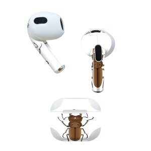 AirPods ��3���� ��p �f�U�C���X�L���V�[�� airpods 3 �p �G�A�|�b�h 3 �p ��O����i2021�j�Ή� 2������ �e2���Z�b�g �C���z�� �J�o�[ �f�R���[�V���� �A�N�Z�T���[ �f�R�V�[�� 020009 �� stag beetle �N