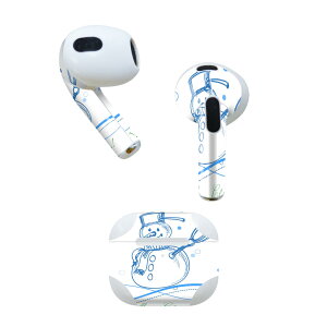 AirPods ��3���� ��p �f�U�C���X�L���V�[�� airpods 3 �p �G�A�|�b�h 3 �p ��O����i2021�j�Ή� 2������ �e2���Z�b�g �C���z�� �J�o�[ �f�R���[�V���� �A�N�Z�T���[ �f�R�V�[�� 005021 �X�m�[�}���@