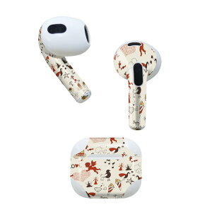AirPods ��3���� ��p �f�U�C���X�L���V�[�� airpods 3 �p �G�A�|�b�h 3 �p ��O����i2021�j�Ή� 2������ �e2���Z�b�g �C���z�� �J�o�[ �f�R���[�V���� �A�N�Z�T���[ �f�R�V�[�� 005810 �C���X�g�@�n