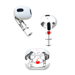 AirPods ��3���� ��p �f�U�C���X�L���V�[�� airpods 3 �p �G�A�|�b�h 3 �p ��O����i2021�j�Ή� 2������ �e2���Z�b�g �C���z�� �J�o�[ �f�R���[�V���� �A�N�Z�T���[ �f�R�V�[�� 006635 �n�[�g�@�l��
