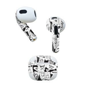 AirPods ��3���� ��p �f�U�C���X�L���V�[�� airpods 3 �p �G�A�|�b�h 3 �p ��O����i2021�j�Ή� 2������ �e2���Z�b�g �C���z�� �J�o�[ �f�R���[�V���� �A�N�Z�T���[ �f�R�V�[�� 010395 �O���@�p��@