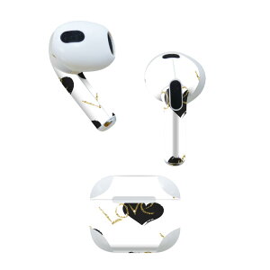 AirPods ��3���� ��p �f�U�C���X�L���V�[�� airpods 3 �p �G�A�|�b�h 3 �p ��O����i2021�j�Ή� 2������ �e2���Z�b�g �C���z�� �J�o�[ �f�R���[�V���� �A�N�Z�T���[ �f�R�V�[�� 011380 LOVE�@�n�[�g�@