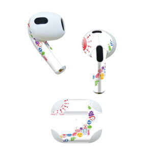 AirPods ��3���� ��p �f�U�C���X�L���V�[�� airpods 3 �p �G�A�|�b�h 3 �p ��O����i2021�j�Ή� 2������ �e2���Z�b�g �C���z�� �J�o�[ �f�R���[�V���� �A�N�Z�T���[ �f�R�V�[�� 015427 ���{�n�}�@��
