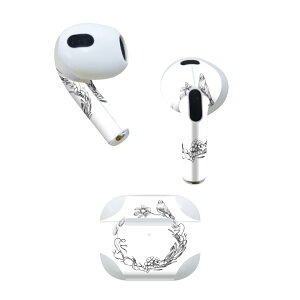 AirPods ��3���� ��p �f�U�C���X�L���V�[�� airpods 3 �p �G�A�|�b�h 3 �p ��O����i2021�j�Ή� 2������ �e2���Z�b�g �C���z�� �J�o�[ �f�R���[�V���� �A�N�Z�T���[ �f�R�V�[�� 019567 �t�H���g flower