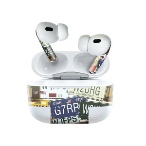 Air Pods Pro2 / Pro1 専用 デザインスキンシール airpods エアポッド apple アップル AirPods Pro 第1世代 airpodsPro 第2世代 対応 イヤホン カバー デコレーション アクセサリー デコシール 000171 プレート