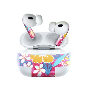 Air Pods Pro2 / Pro1 専用 デザインスキンシール airpods エアポッド apple アップル AirPods Pro 第1世代 airpodsPro 第2世代 対応 イヤホン カバー デコレーション アクセサリー デコシール 001193 ハワイ ハ