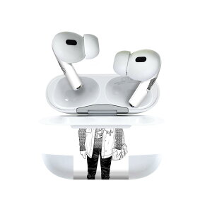 Air Pods Pro2 / Pro1 専用 デザインスキンシール airpods エアポッド apple アップル AirPods Pro 第1世代 airpodsPro 第2世代 対応 イヤホン カバー デコレーション アクセサリー デコシール 011190 くま 動物