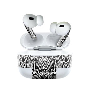 Air Pods Pro2 / Pro1 専用 デザインスキンシール airpods エアポッド apple アップル AirPods Pro 第1世代 airpodsPro 第2世代 対応 イヤホン カバー デコレーション アクセサリー デコシール 011534 蛇 アニマ
