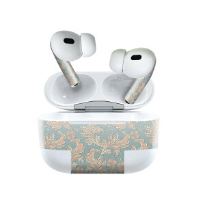 Air Pods Pro2 / Pro1 専用 デザインスキンシール airpods エアポッド apple アップル AirPods Pro 第1世代 airpodsPro 第2世代 対応 イヤホン カバー デコレーション アクセサリー デコシール 011848 つた 模様