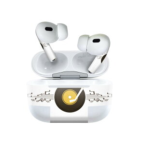 Air Pods Pro2 / Pro1 専用 デザインスキンシール airpods エアポッド apple アップル AirPods Pro 第1世代 airpodsPro 第2世代 対応 イヤホン カバー デコレーション アクセサリー デコシール 011939 音楽 音符