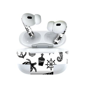 Air Pods Pro2 / Pro1 専用 デザインスキンシール airpods エアポッド apple アップル AirPods Pro 第1世代 airpodsPro 第2世代 対応 イヤホン カバー デコレーション アクセサリー デコシール 014257 海 生き物