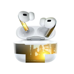 Air Pods Pro2 / Pro1 専用 デザインスキンシール airpods エアポッド apple アップル AirPods Pro 第1世代 airpodsPro 第2世代 対応 イヤホン カバー デコレーション アクセサリー デコシール 014343 風景 景色