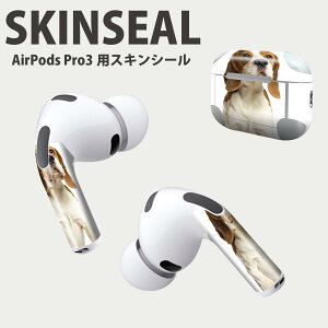Air Pods Pro3 専用 デザインスキンシール エアポッド AirPods Pro 第3世代 対応 2枚入り イヤホン カバー デコレーション アクセサリー デコシール 高品質再剥離性シート 001147 犬 ビーグル