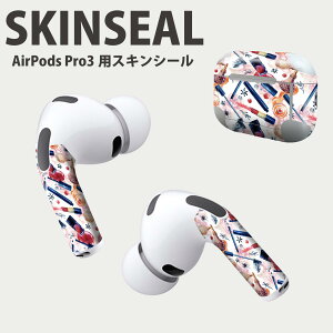 Air Pods Pro3 専用 デザインスキンシール エアポッド AirPods Pro 第3世代 対応 2枚入り イヤホン カバー デコレーション アクセサリー デコシール 高品質再剥離性シート 014000 おしゃれ ファッシ