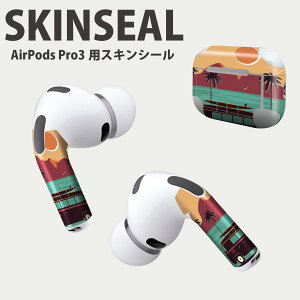 Air Pods Pro3 専用 デザインスキンシール エアポッド AirPods Pro 第3世代 対応 2枚入り イヤホン カバー デコレーション アクセサリー デコシール 高品質再剥離性シート 014349 サーフィン 車 ヤ