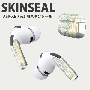 Air Pods Pro3 専用 デザインスキンシール エアポッド AirPods Pro 第3世代 対応 2枚入り イヤホン カバー デコレーション アクセサリー デコシール 高品質再剥離性シート 014739 猫 イラスト 動物