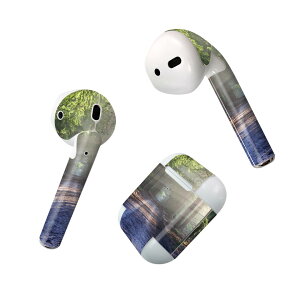 Air Pods 専用 デザインスキンシール airpods エアポッド apple アップル AirPods 第一世代(2016)airpods2 第二世代(2019)対応 イヤホン カバー デコレーション アクセサリー デコシール 022911 風景