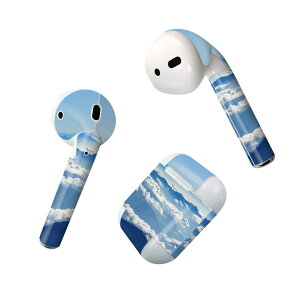 Air Pods 専用 デザインスキンシール airpods エアポッド apple アップル AirPods 第一世代(2016)airpods2 第二世代(2019)対応 イヤホン カバー デコレーション アクセサリー デコシール 023611 空 雲