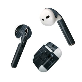 Air Pods 専用 デザインスキンシール airpods エアポッド apple アップル AirPods 第一世代（2016）airpods2 第二世代（2019）対応 イヤホン カバー デコレーション アクセサリー デコシール 023730 道路　写真　風景