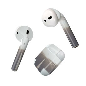 Air Pods 専用 デザインスキンシール airpods エアポッド apple アップル AirPods 第一世代（2016）airpods2 第二世代（2019）対応 イヤホン カバー デコレーション アクセサリー デコシール 025812 道路　風景