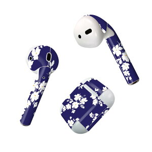 Air Pods 専用 デザインスキンシール airpods エアポッド apple アップル AirPods 第一世代(2016)airpods2 第二世代(2019)対応 イヤホン カバー デコレーション アクセサリー デコシール 008211 花