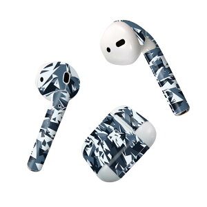 Air Pods 専用 デザインスキンシール airpods エアポッド apple アップル AirPods 第一世代(2016)airpods2 第二世代(2019)対応 イヤホン カバー デコレーション アクセサリー デコシール 011507 迷彩