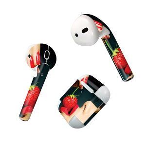 Air Pods 専用 デザインスキンシール airpods エアポッド apple アップル AirPods 第一世代(2016)airpods2 第二世代(2019)対応 イヤホン カバー デコレーション アクセサリー デコシール 011897 女性