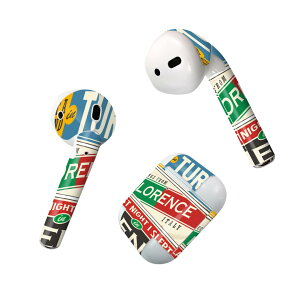 Air Pods 専用 デザインスキンシール airpods エアポッド apple アップル AirPods 第一世代(2016)airpods2 第二世代(2019)対応 イヤホン カバー デコレーション アクセサリー デコシール 011925 英語