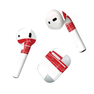 Air Pods 専用 デザインスキンシール airpods エアポッド apple アップル AirPods 第一世代(2016)airpods2 第二世代(2019)対応 イヤホン カバー デコレーション アクセサリー デコシール 018511 国旗 mona