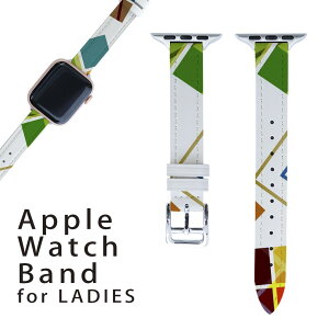 アップルウォッチ 用 バンド Apple Watch 用 取替 レザー ベルト 女性 38mm 40mm 41mm レディース AppleWatch用 全シリーズ対応 初代・Series2・Series3・Series4・Series5・Series6・Series7・SE 対応 004989 四角 模