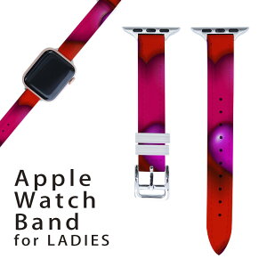 アップルウォッチ 用 バンド Apple Watch 用 取替 レザー ベルト 女性 38mm 40mm 41mm レディース AppleWatch用 全シリーズ対応 初代・Series2・Series3・Series4・Series5・Series6・Series7・SE 対応 006425 ハート