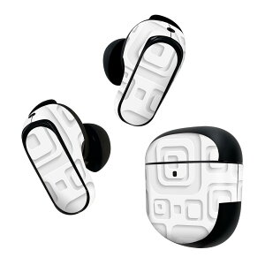 Bose QuietComfort Earbuds II �p �X�L���V�[�� �{�[�Y �C���o�b�Y2 �p�@�X�e�b�J�[�@�{��3�Z�b�g �P�[�X1�Z�b�g �ی� �t�B���� �f�R �͗l�@���@�z���C�g�@�l�p 007497