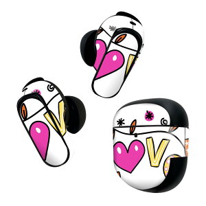 Bose QuietComfort Earbuds II �p �X�L���V�[�� �{�[�Y �C���o�b�Y2 �p�@�X�e�b�J�[�@�{��3�Z�b�g �P�[�X1�Z�b�g �ی� �t�B���� �f�R �p��@�@���@LOVE 009408