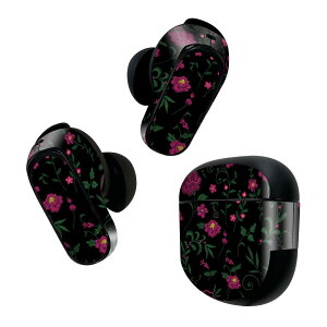 Bose QuietComfort Earbuds II �p �X�L���V�[�� �{�[�Y �C���o�b�Y2 �p�@�X�e�b�J�[�@�{��3�Z�b�g �P�[�X1�Z�b�g �ی� �t�B���� �f�R �ԁ@�s���N�@flower 015886
