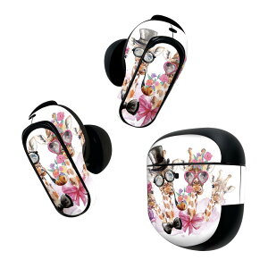 Bose QuietComfort Earbuds II �p �X�L���V�[�� �{�[�Y �C���o�b�Y2 �p�@�X�e�b�J�[�@�{��3�Z�b�g �P�[�X1�Z�b�g �ی� �t�B���� �f�R �i�ف@�����@Giraffe�@���� 017756