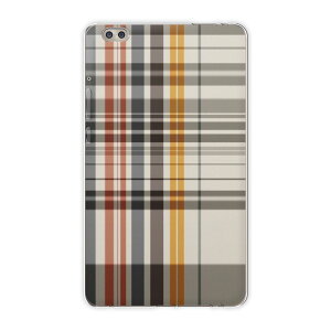 dtab compact d-02k docomo dタブ 用 タブレット ケース タブレット カバー TPU ソフトケース 000961 チェック・ボーダー チェック ベージュ