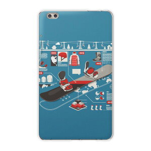 dtab compact d-02k docomo dタブ 用 タブレット ケース タブレット カバー TPU ソフトケース 001209 ユニーク スノーボード スポーツ