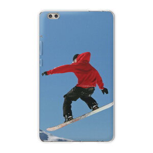 dtab compact d-02k docomo dタブ 用 タブレット ケース タブレット カバー TPU ソフトケース 005858 スポーツ 写真・風景 写真 スノーボード 雪