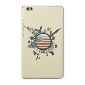 dtab compact d-02k docomo dタブ 用 タブレット ケース タブレット カバー TPU ソフトケース 009612 外国 国旗 風景