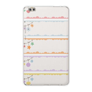 dtab compact d-02k docomo dタブ 用 タブレット ケース タブレット カバー TPU ソフトケース 009618 フラワー ハート カラフル