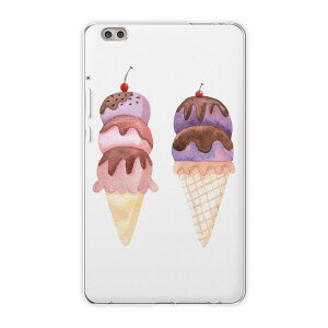 dtab compact d-02k docomo dタブ 用 タブレット ケース タブレット カバー TPU ソフトケース 009624 デザート カラフル